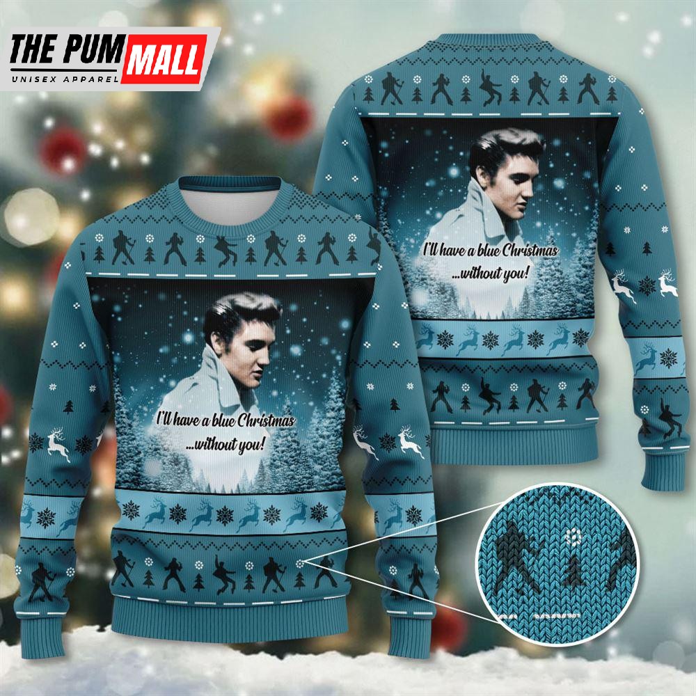 In Memory Of Elvis Presley Ugly Christmas Sweater Gift For Christmas