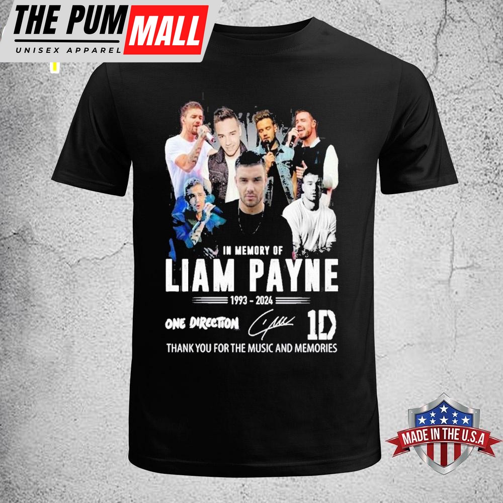 In Memory Of Liam Payne 1993-2024 One Direction Thank You For The Music Unisex T-Shirt