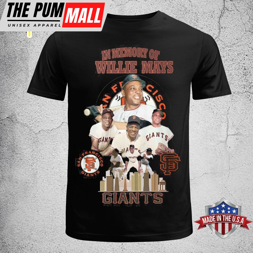 In Memory Of Willie Mays 1931-2025 Unisex T-shirt