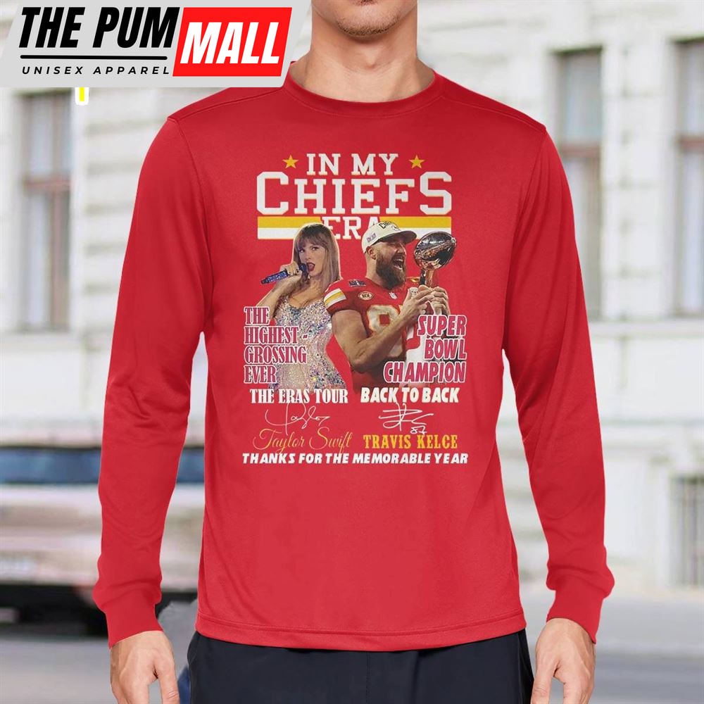 In My Chiefs Era Taylor And Travis Kelce Thanks For The Memorable Year Shirt