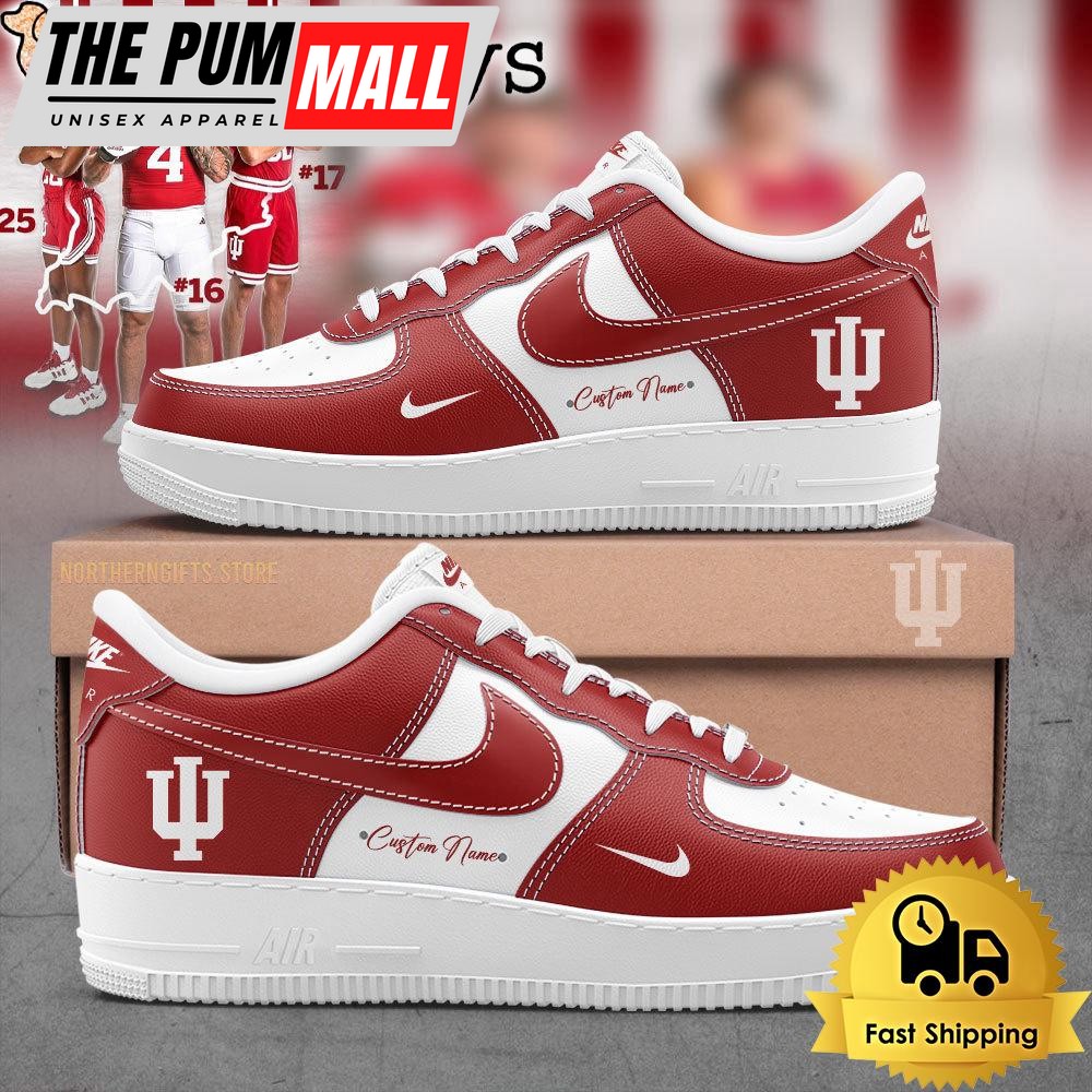 Indiana Hoosiers Basketball Custom Name For Fans Air Force 1 Shoes