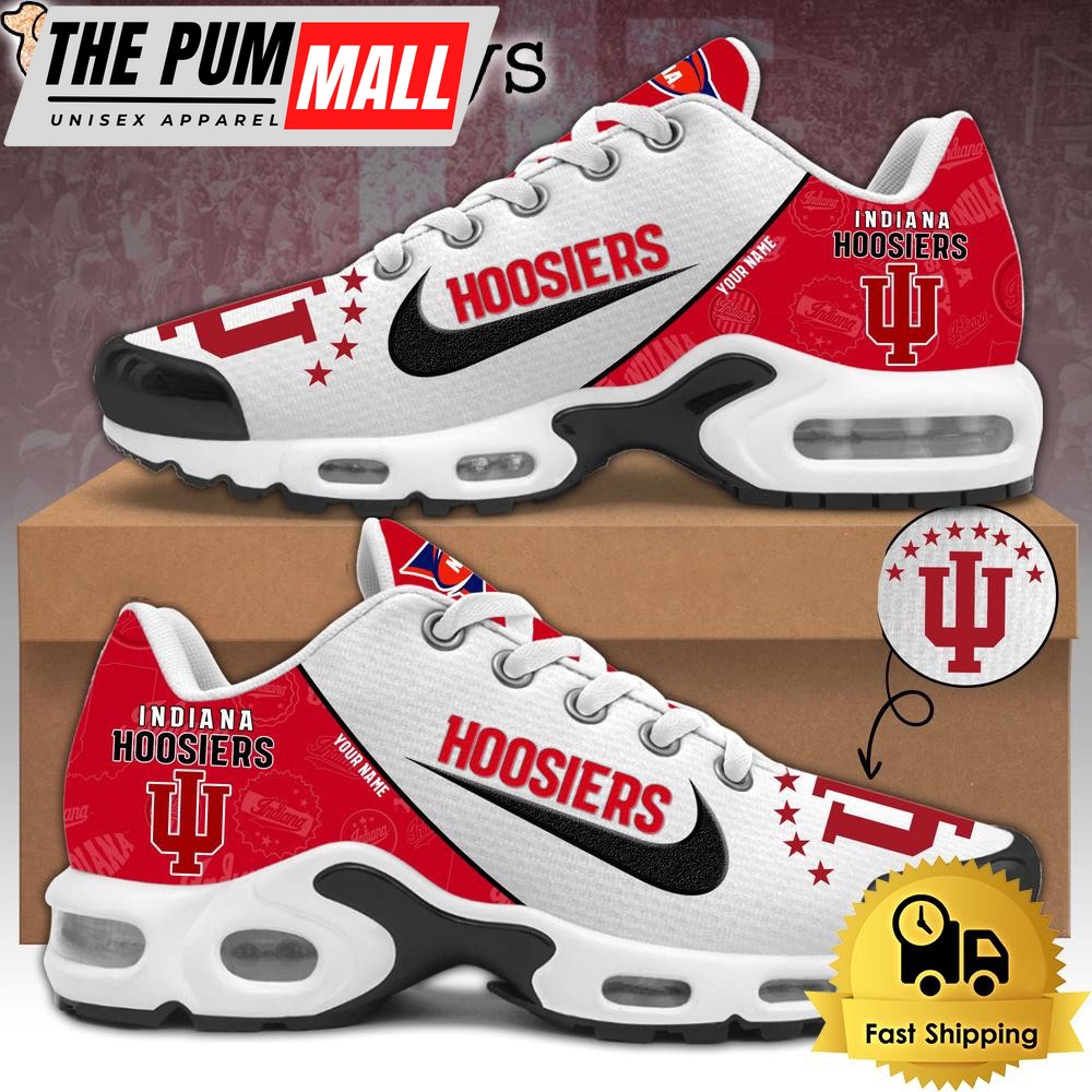 Indiana Hoosiers Football Mascot Symbol Custom Air Max Plus Shoes