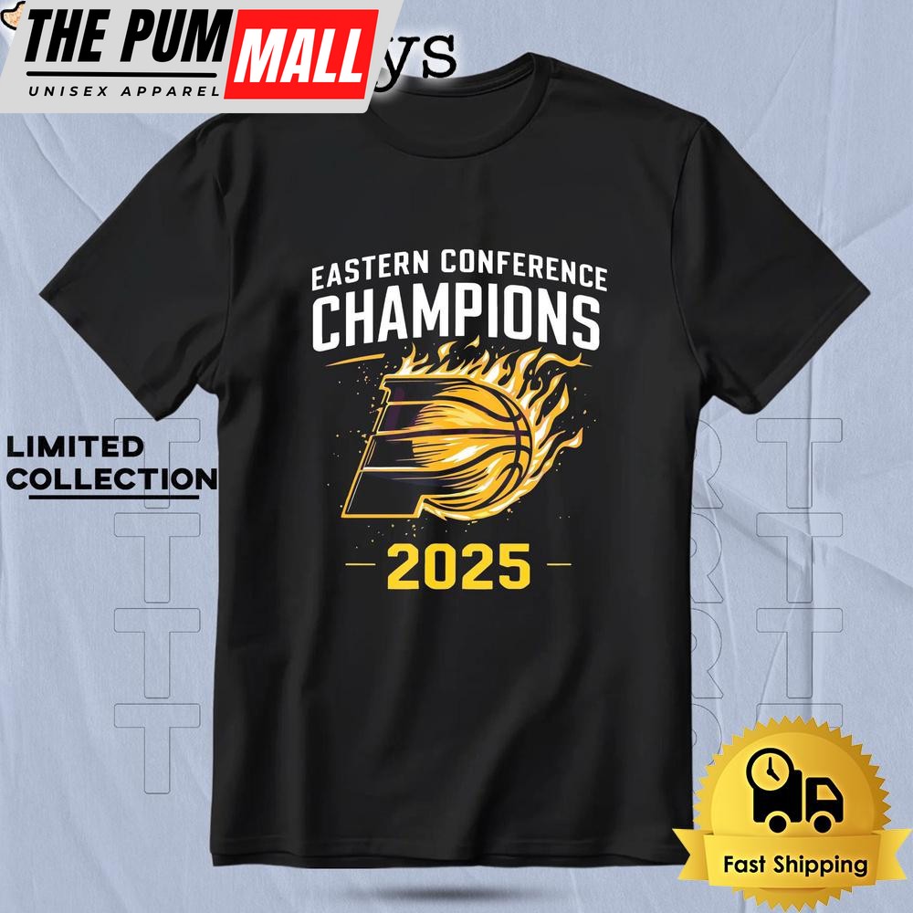 Indiana Pacers 2025 Eastern Conference Champions Basketball T Shirt