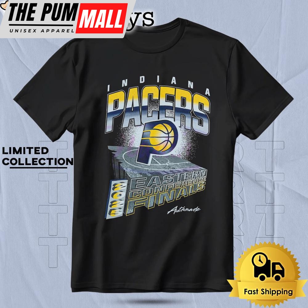 Indiana Pacers 2025 Eastern Conference Finals Concrete Court T Shirt