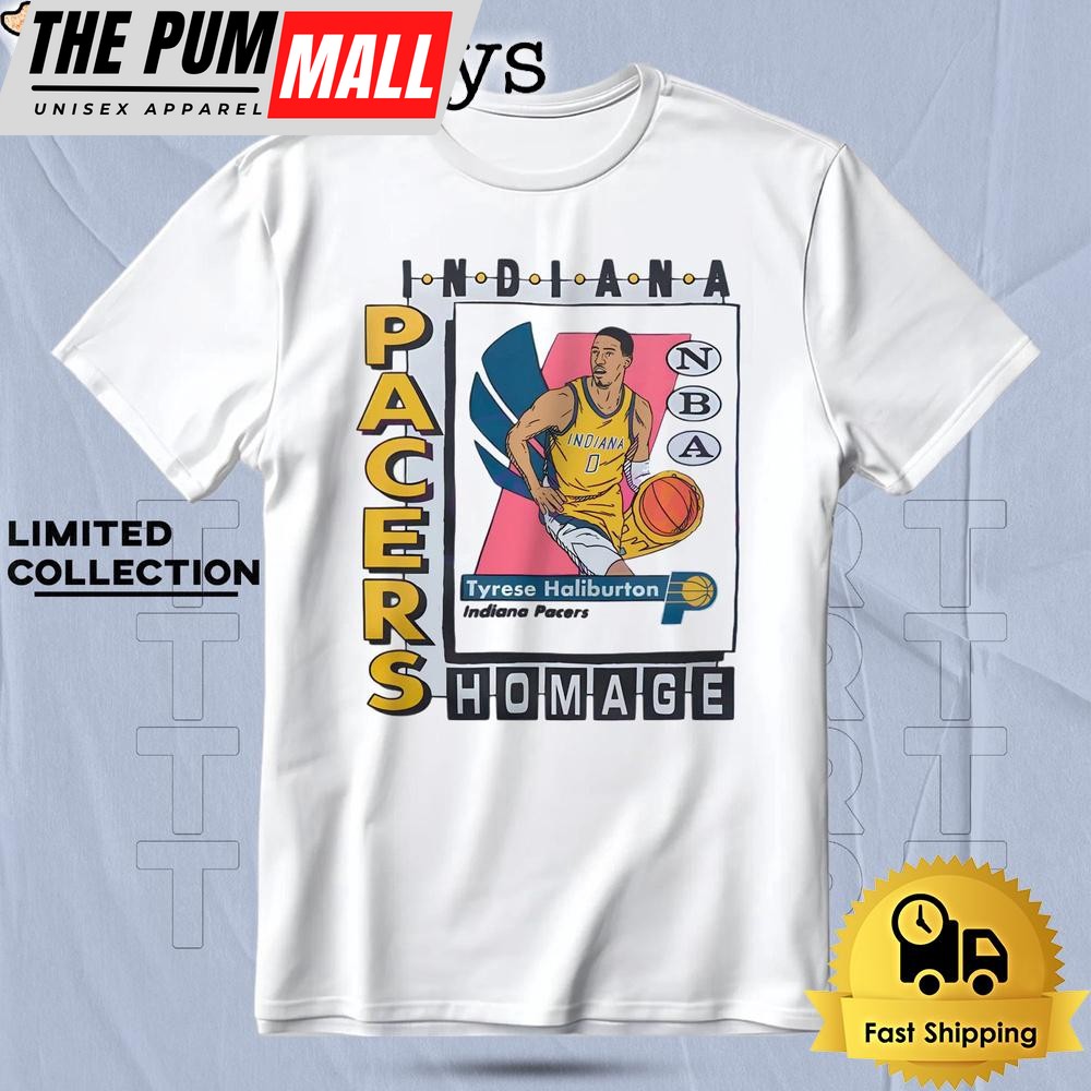 Indiana Pacers Tyrese Haliburton Trading Card T Shirt
