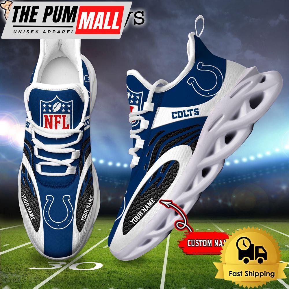 Indianapolis Colts Custom Max Soul Shoes