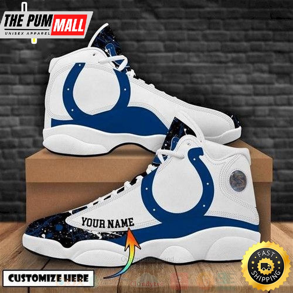 Indianapolis Colts Football Team Nfl Custom Name Air Jd 13 Shoes