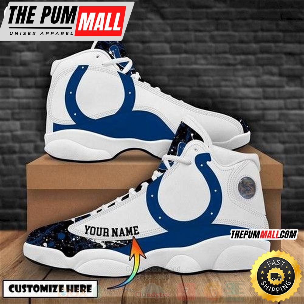 Indianapolis Colts Football Team Nfl Custom Name Air Jd 13 Shoes