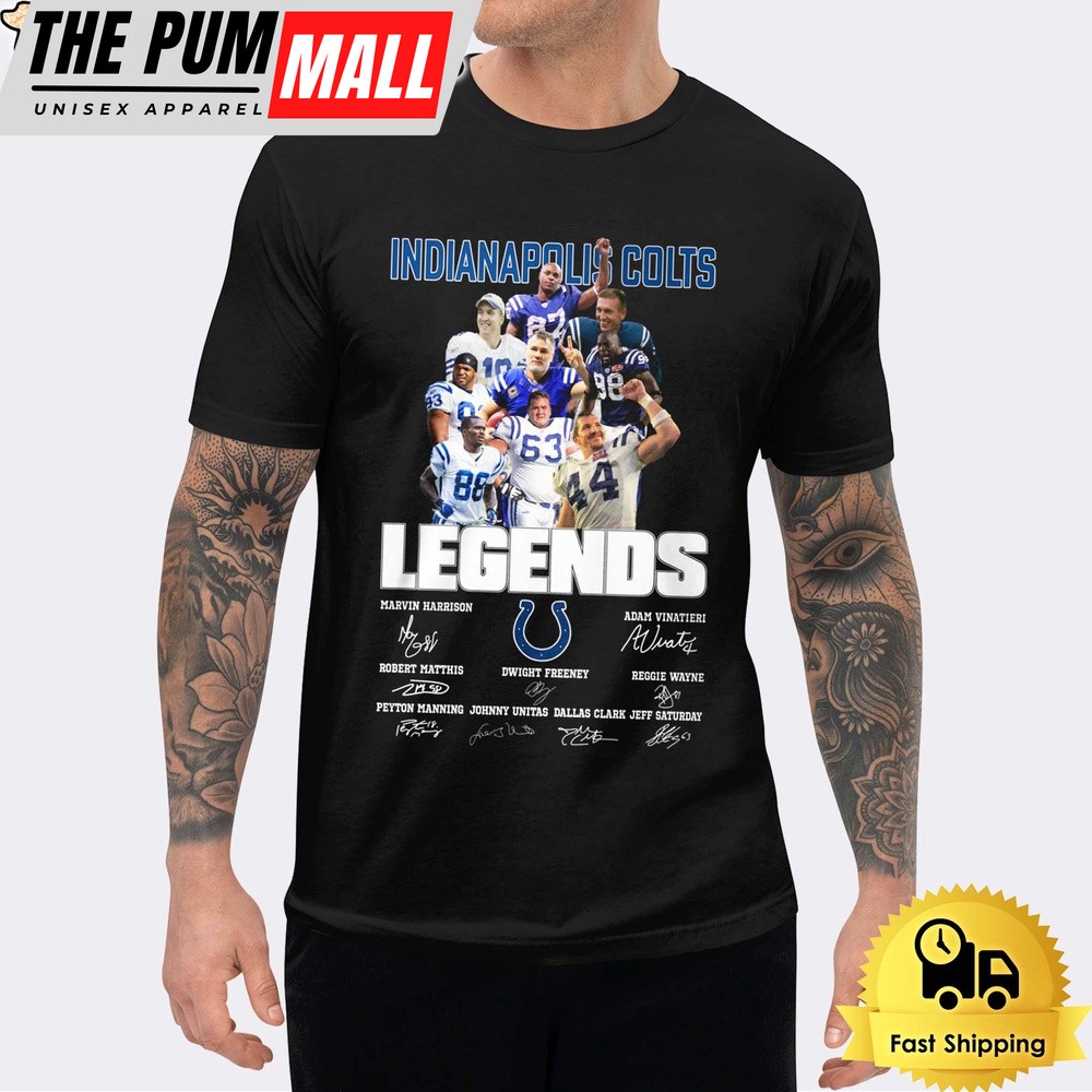 Indianapolis Colts Legendary History Signature Unisex T-Shirt