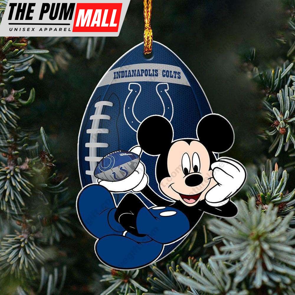 Indianapolis Colts Mickey Mouse Ornament Disney Christmas Decorations Limited Edition