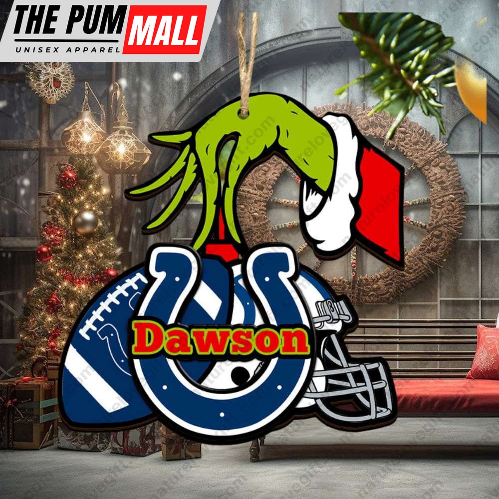 Indianapolis Colts NFL Custom Grinch Christmas Ornament Xmas Tree Decorations Limited Edition