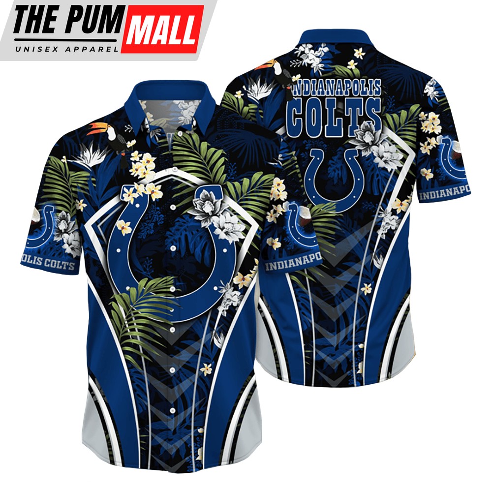 Indianapolis Colts NFL Flower Tropical Hawaiian Shirt