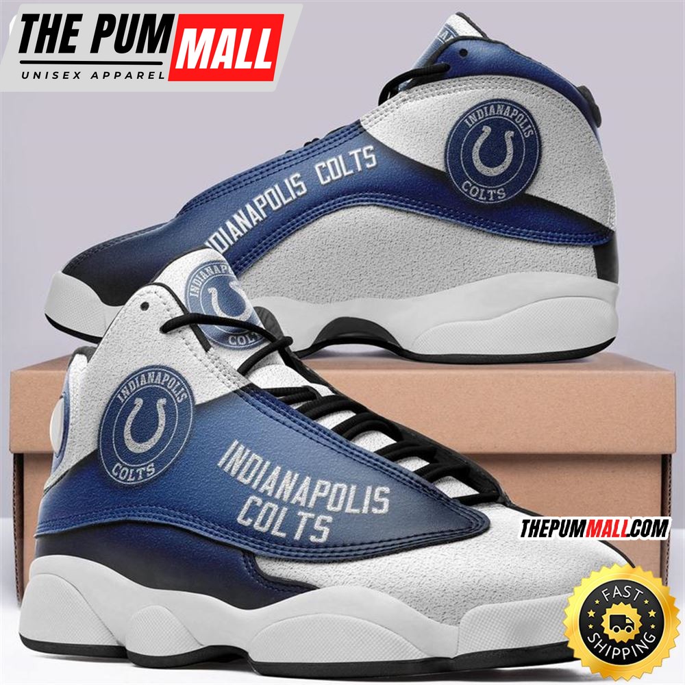 Indianapolis Colts Nfl Ver 2 Air Jd 13 Sneaker