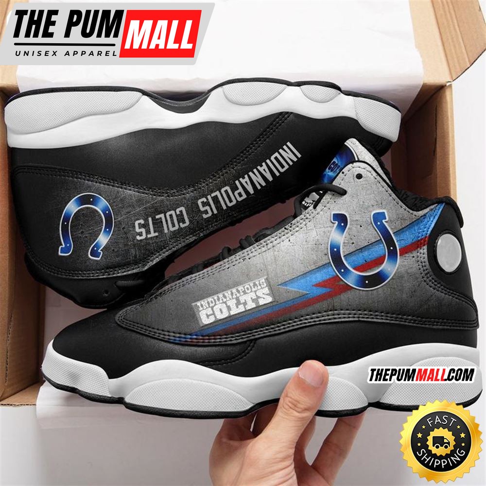 Indianapolis Colts Nfl Ver 3 Air Jd 13 Sneaker