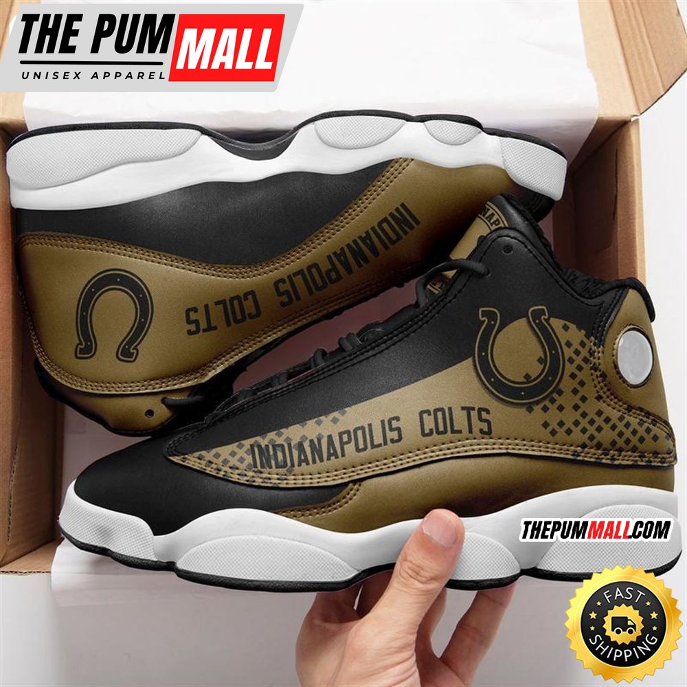 Indianapolis Colts Nfl Ver 4 Air Jd 13 Sneaker