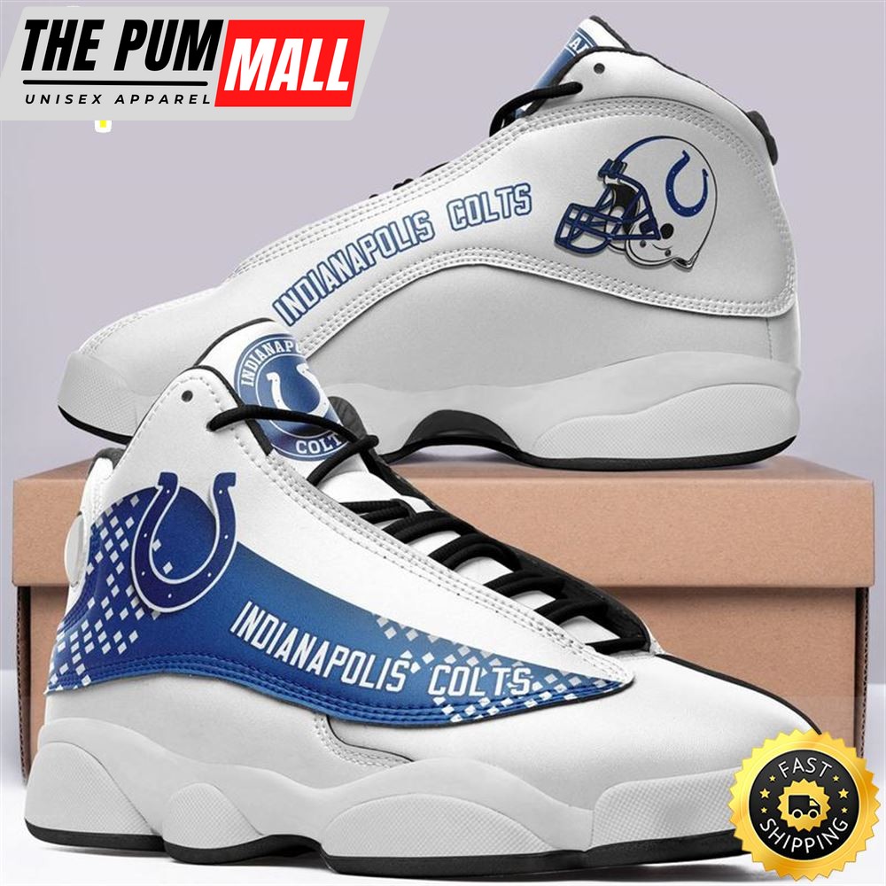 Indianapolis Colts Nfl Ver 5 Air Jd 13 Sneaker