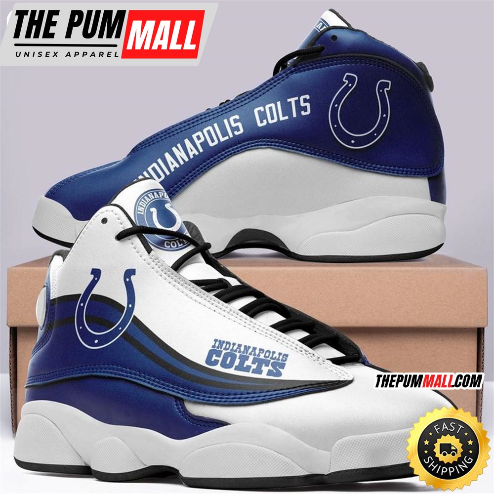 Indianapolis Colts Nfl Ver 6 Air Jd 13 Sneaker