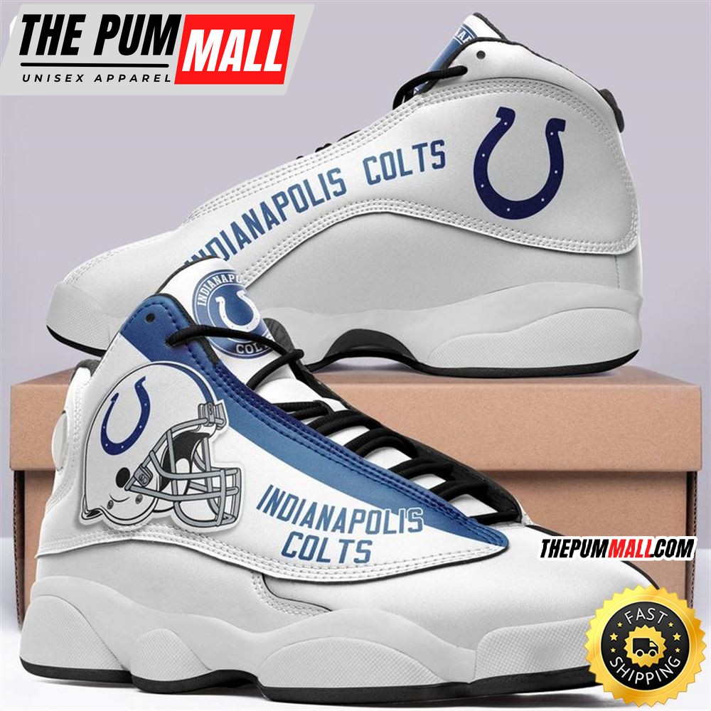 Indianapolis Colts Nfl Ver 7 Air Jd 13 Sneaker