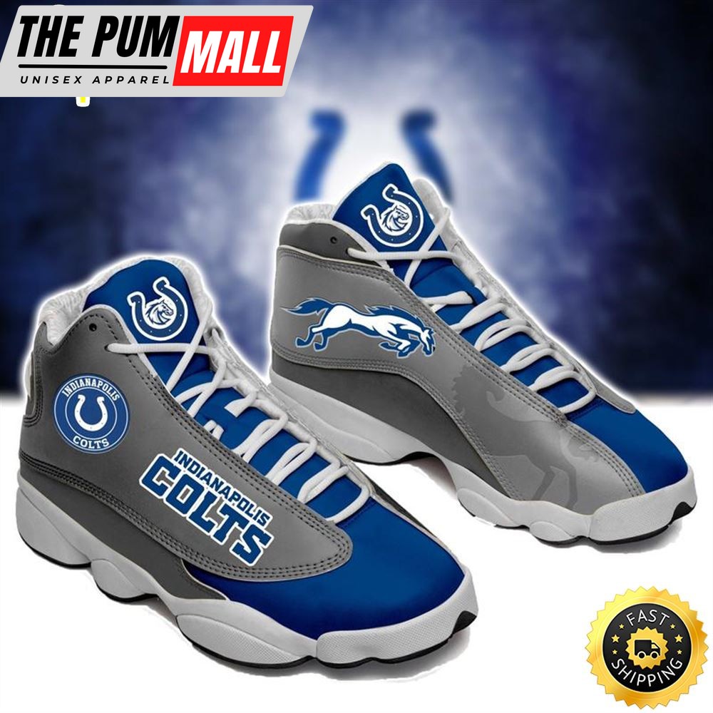 Indianapolis Colts Nfl Ver 8 Air Jd 13 Sneaker