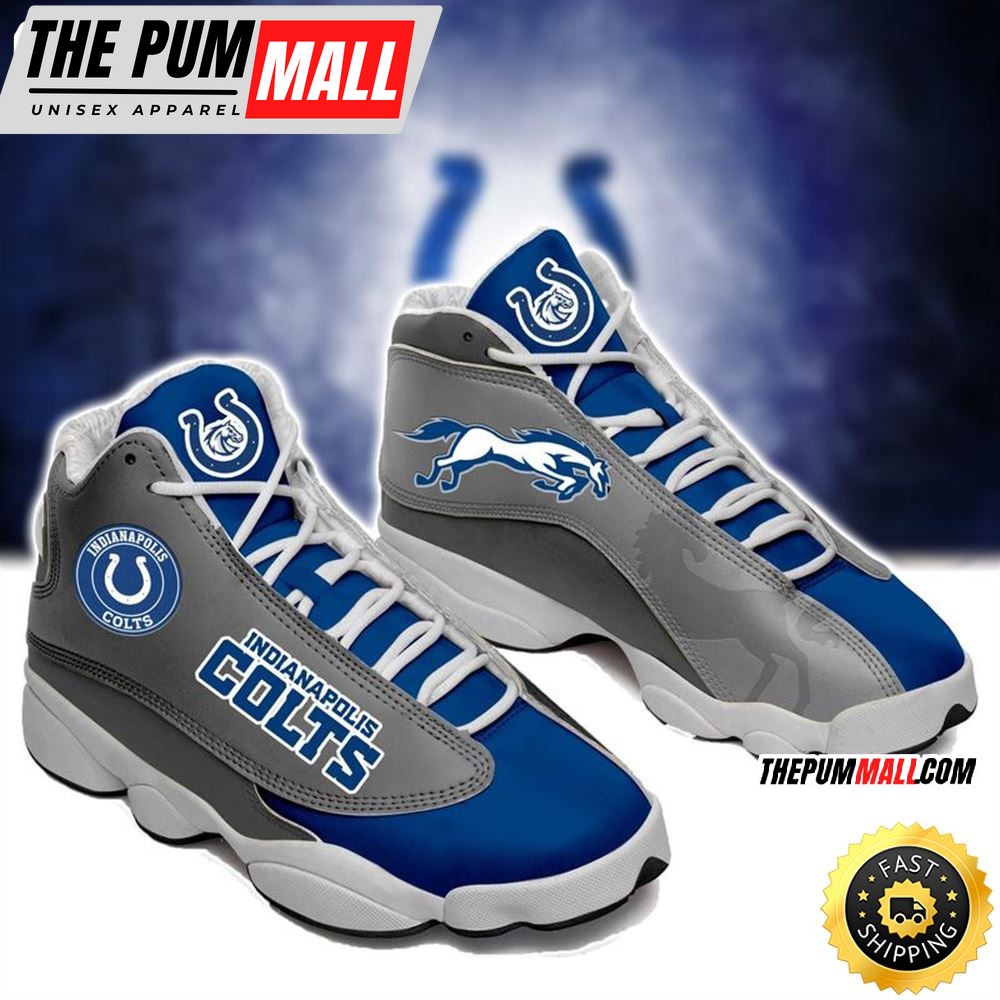 Indianapolis Colts Nfl Ver 8 Air Jd 13 Sneaker