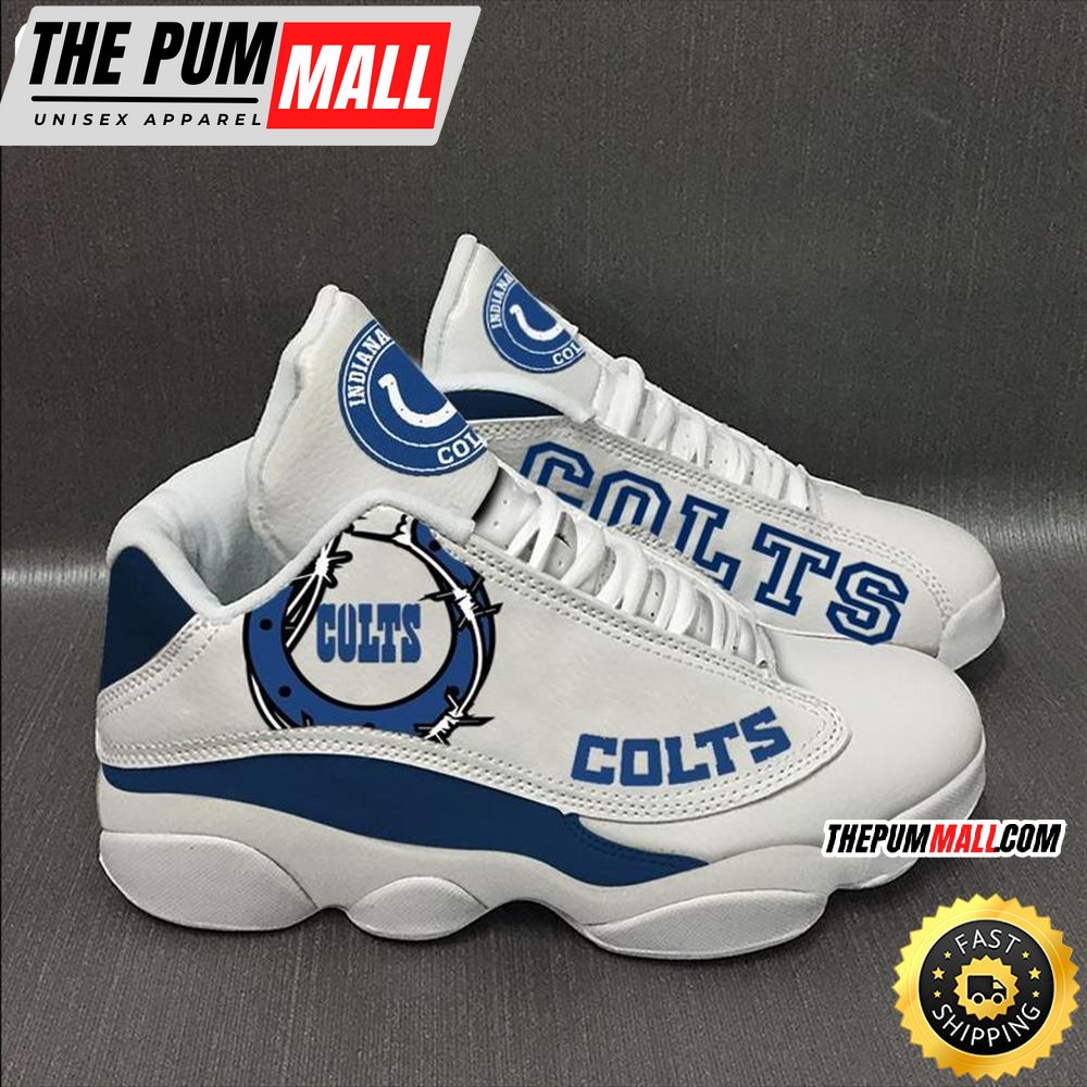 Indianapolis Colts Nfl Ver 9 Air Jd 13 Sneaker