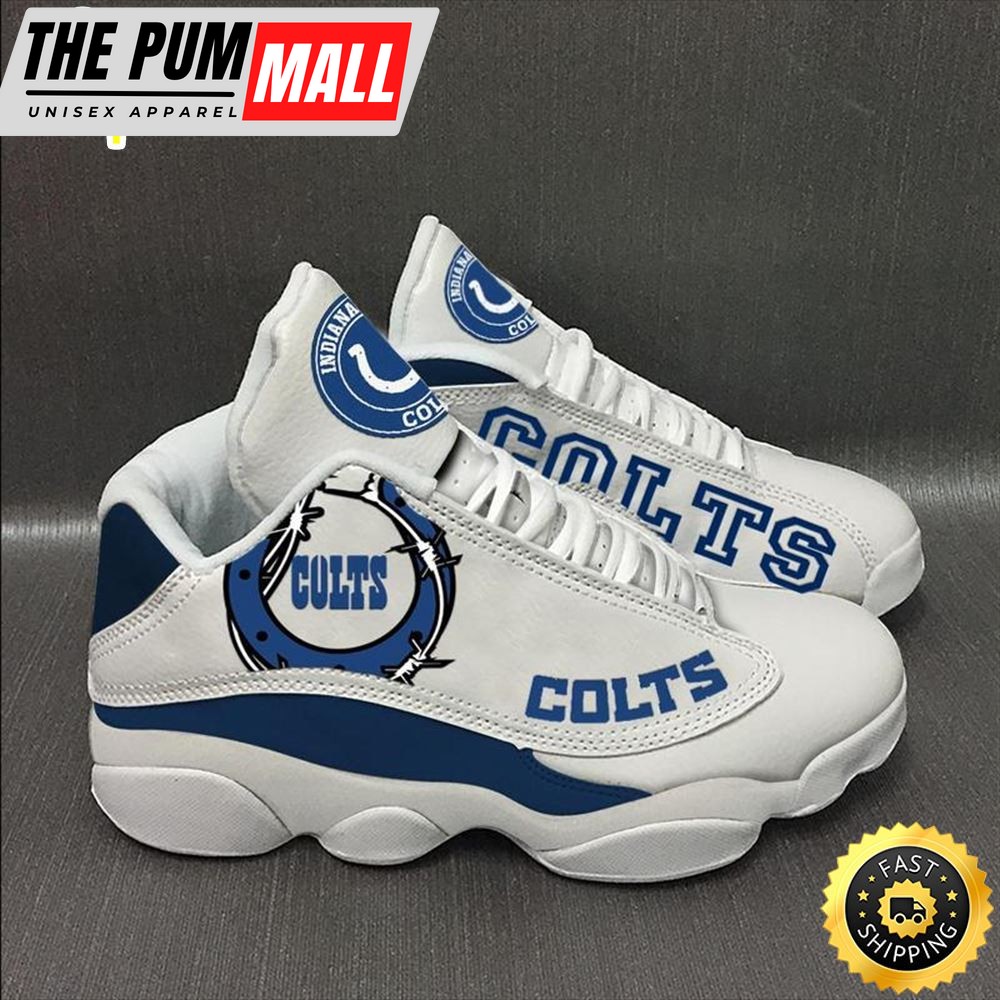 Indianapolis Colts Nfl Ver 9 Air Jd 13 Sneaker