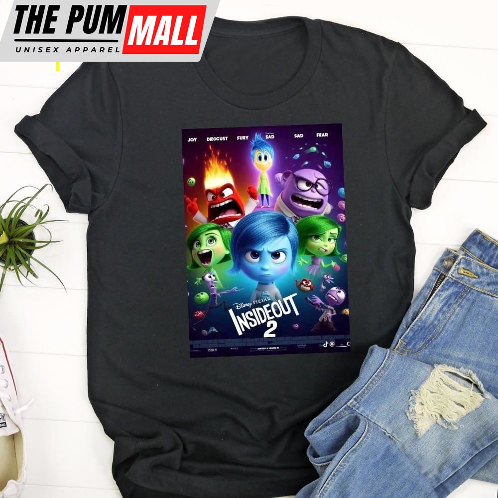 Inside Out 2 Disney Reveals New Poster 2025 Unisex T-shirt