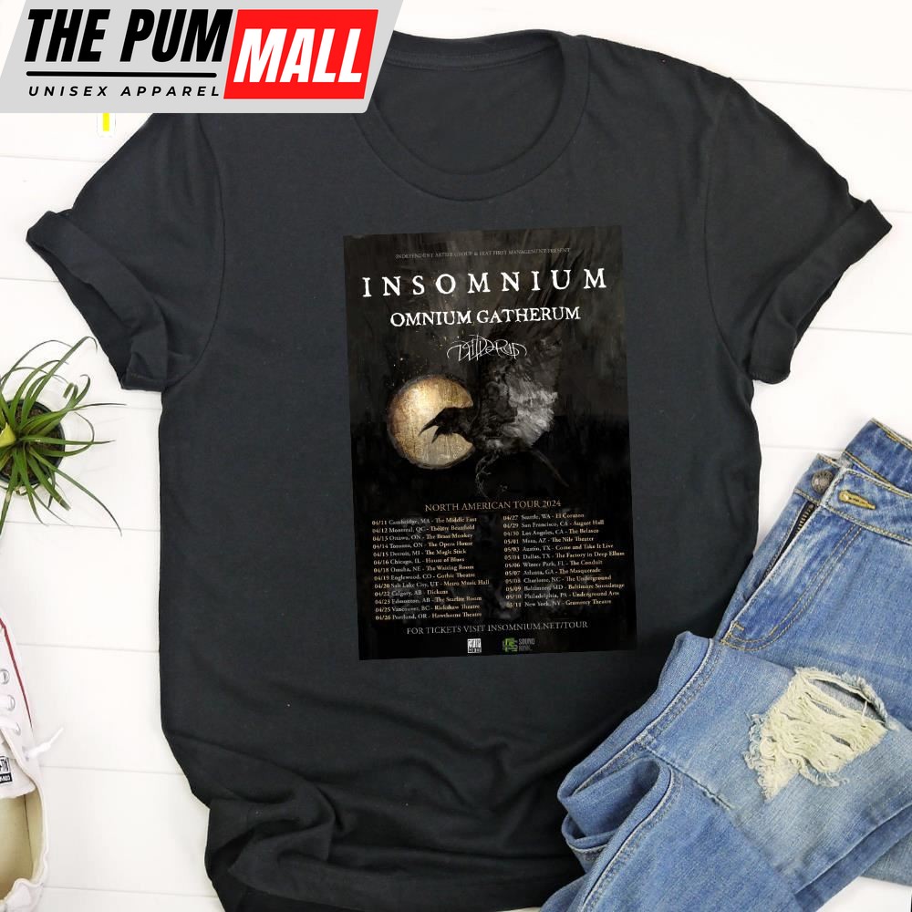 Insomnium Announce 2025 North American Tour Unisex Shirt