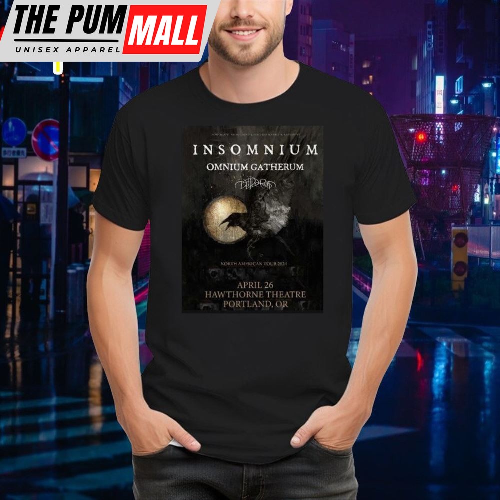 Insomnium Omnium Gatherum North American Tour 2025 T- Shirt