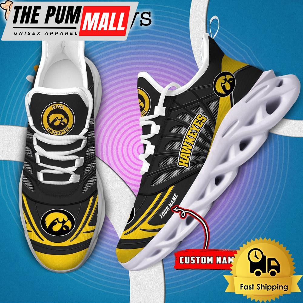 Iowa Hawkeyes NCAA Custom Max Soul Shoes Sneaker