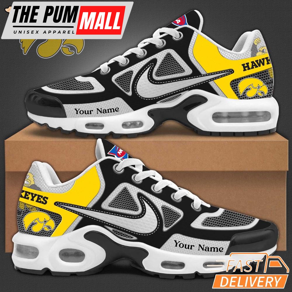 Iowa Hawkeyes NCAA Personalized Air Max Plus Sneaker
