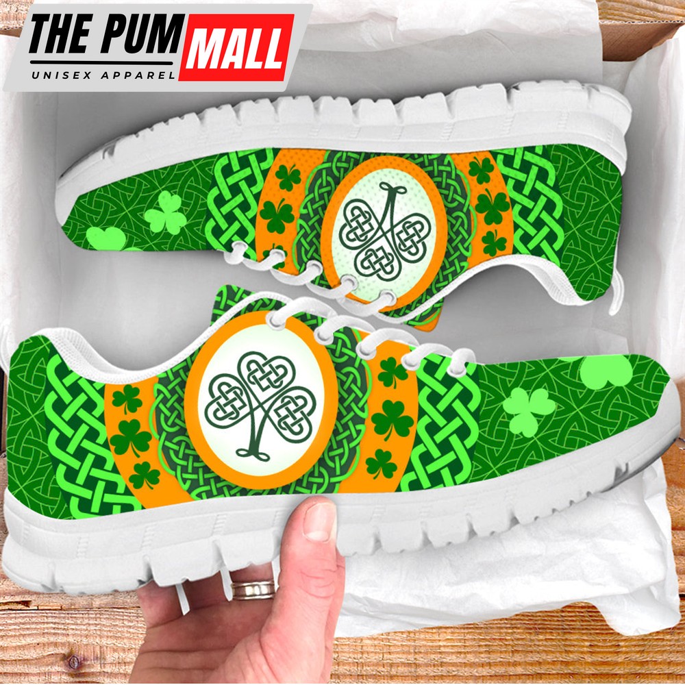 Ireland Symbol Pattern Sneaker Fashion Shoes Running Lightweight Casual Shoes Irish Gift St.Patrick’s Day