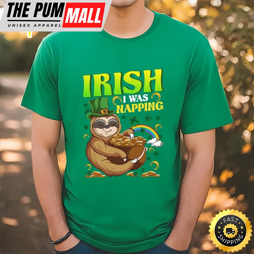 Irish I Was Napping St Patricks Day T-shirt