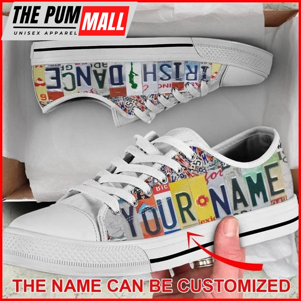 irish-license-plates-personalized-canvas-low-top-shoes-low-top-shoes-mens-wom-zkdu307d Irish License Plates Personalized Canvas Low Top Shoes – Low Top Shoes Mens, Women