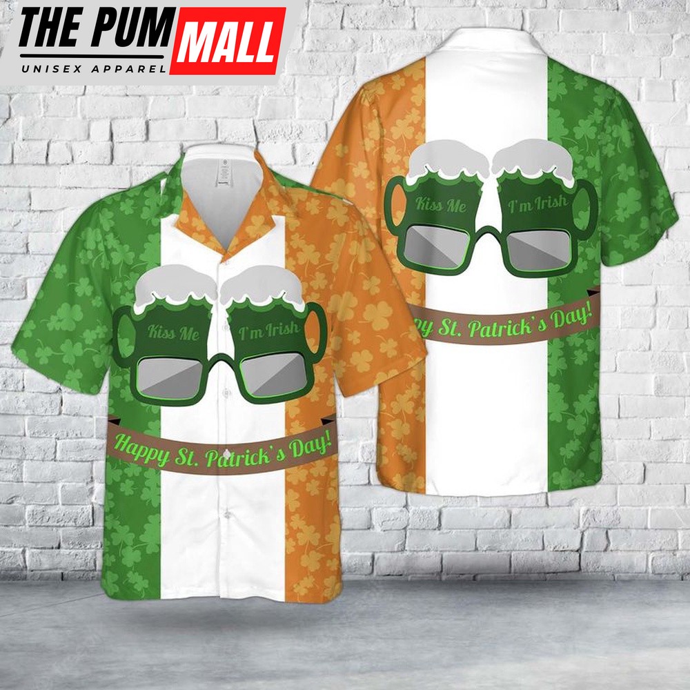 Irish St Patrick’s Day Beer Hawaiian Shirt, Shamrock Hawaiian Shirts