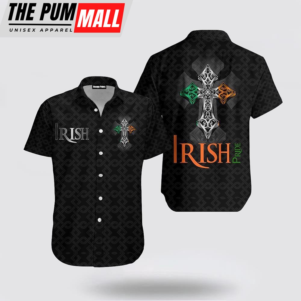 Irish St Patricks Day Shirts, Shamrock Hawaiian Shirt