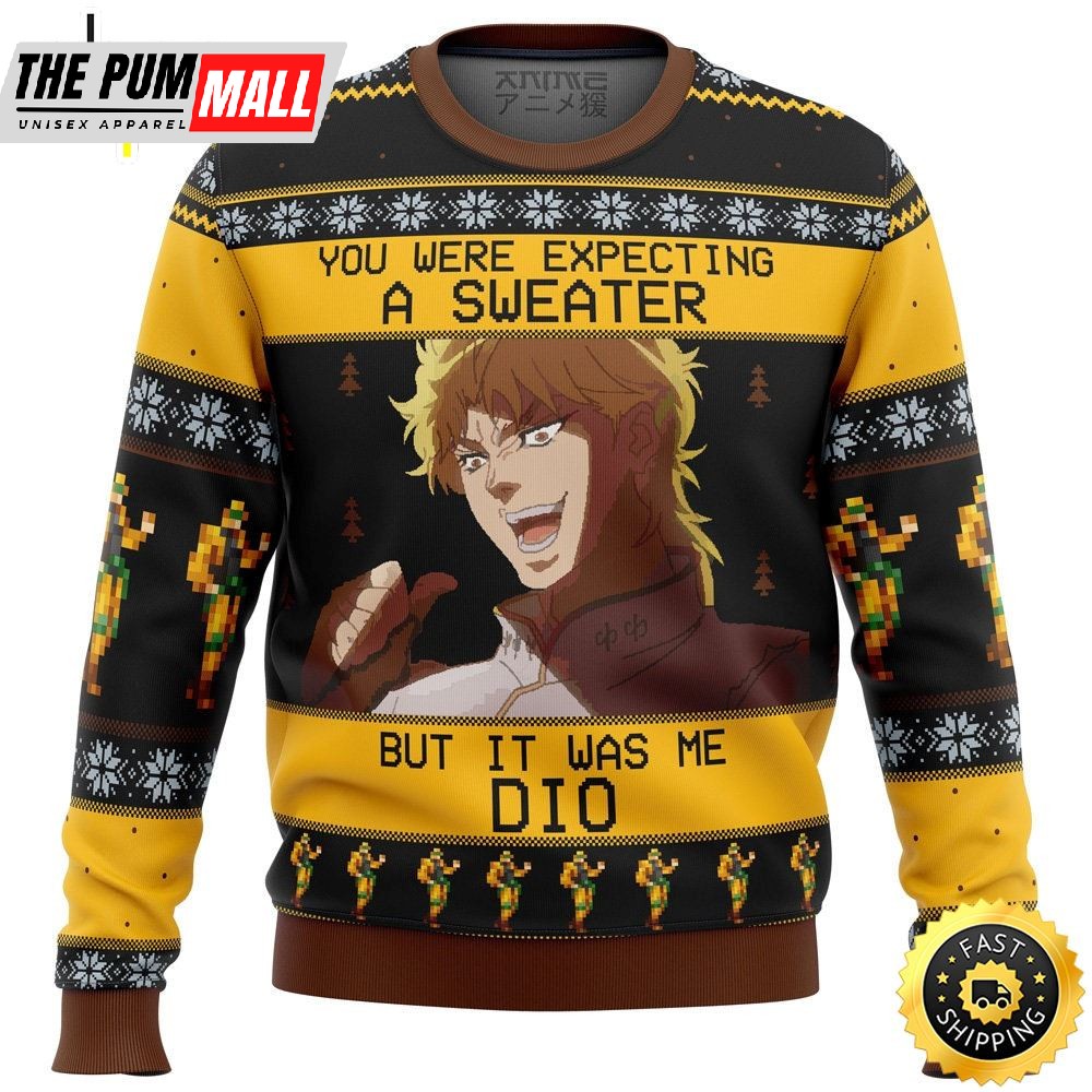 It Was Me Dio Jojo’s Bizarre Adventure Ugly Christmas Sweater