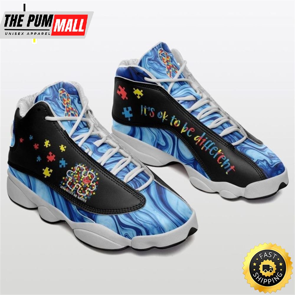 Its Ok To Be Different Blue Autism Awareness Jd13 Shoes