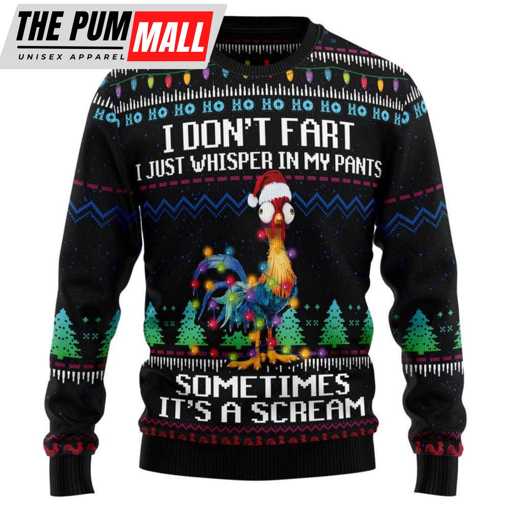 It‘s Scream Chicken Ugly Christmas Sweater, Ugly Christmas Holiday Sweater Gifts