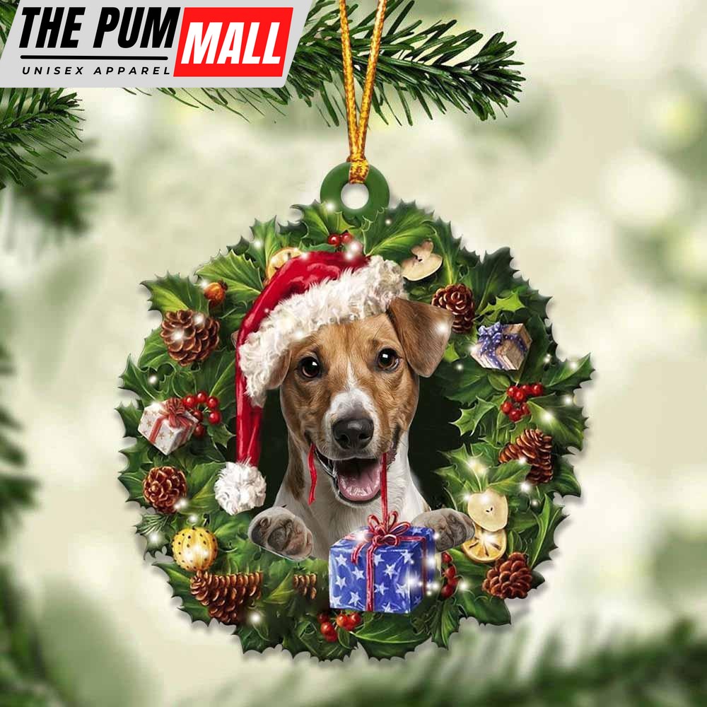 Jack Russell Terrier And Christmas Ornament – Acrylic Dog Ornament – Gifts For Dog Lovers Limited Edition