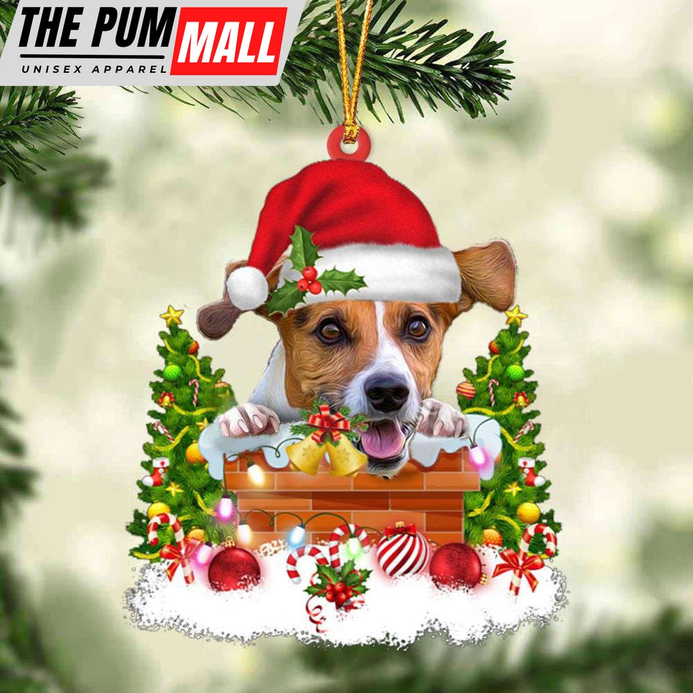 Jack Russell Terrier And Christmas Ornament Christmas Tree Ornaments, Gift For Dog Lover Limited Edition