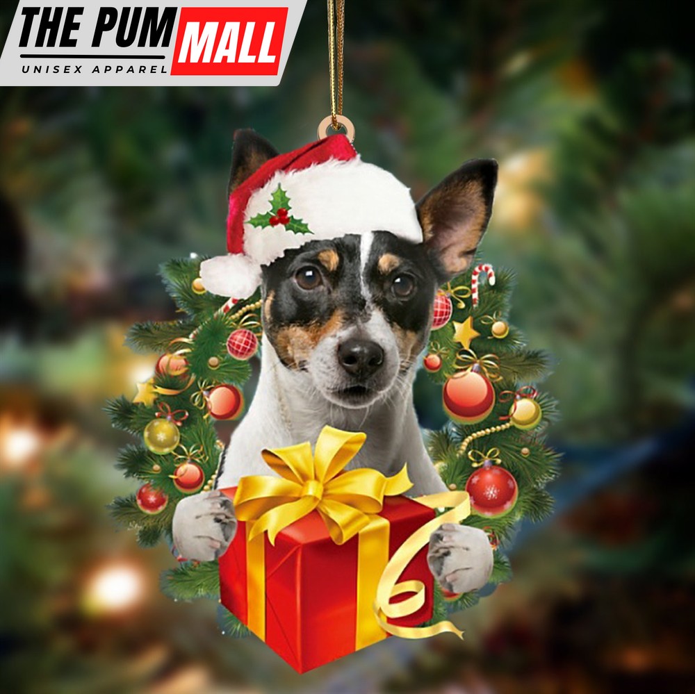 Jack Russell Terrier Give Gifts Hanging Ornament – Flat Acrylic Dog Ornament – Dog Lovers Gifts For Him Or Her Limited Edition