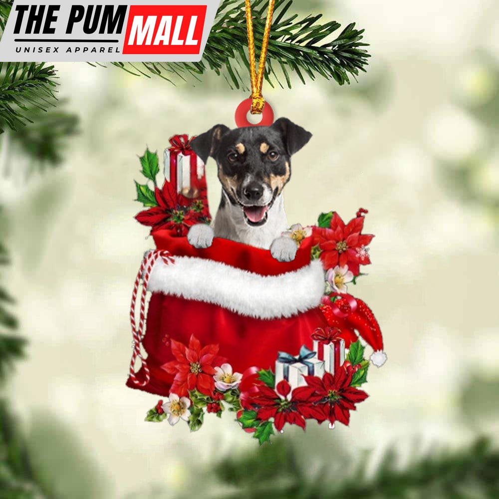 Jack Russell Terrier In Gift Bag Christmas Ornament – Car Ornaments – Gift For Dog Lovers Limited Edition