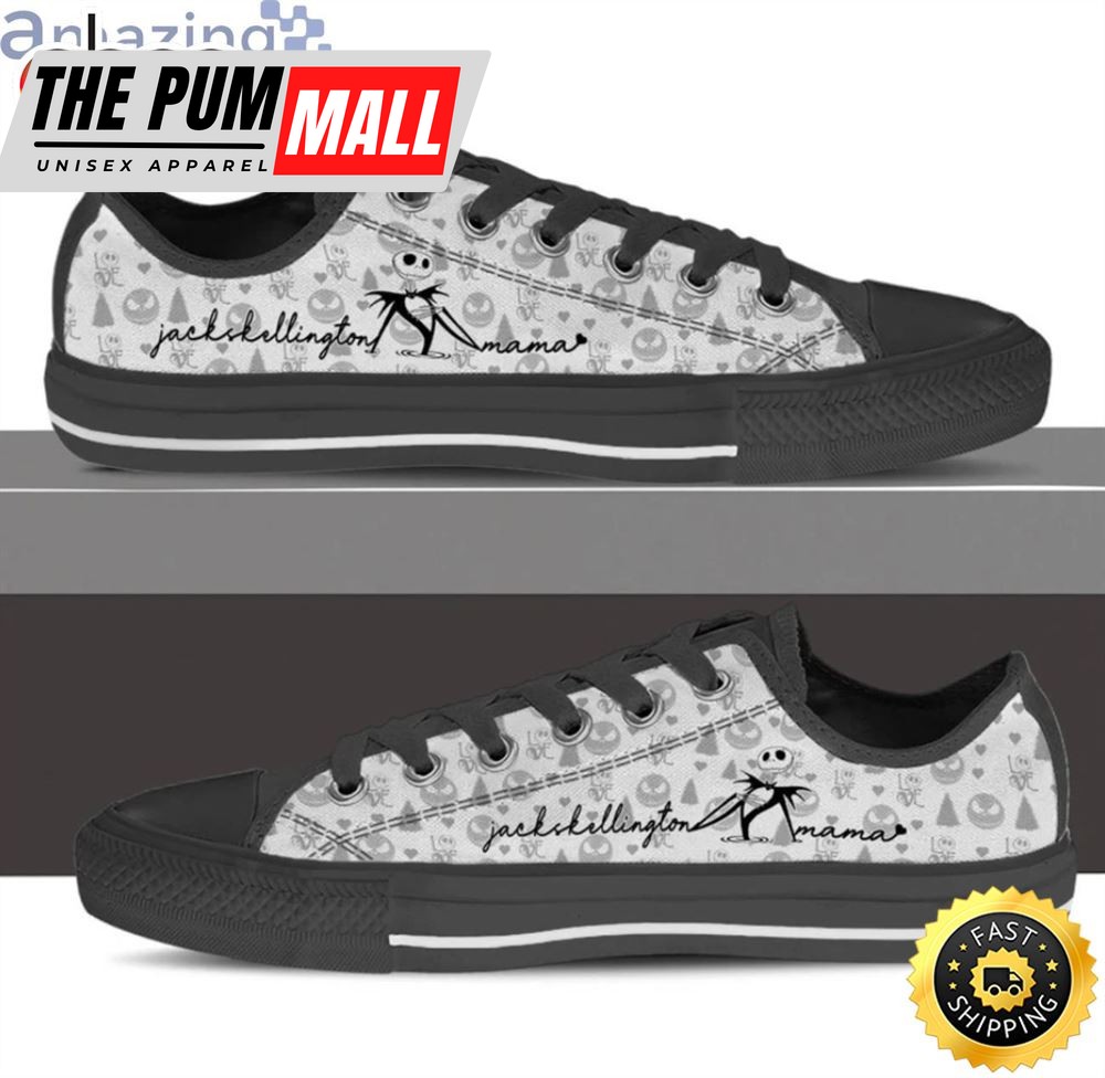 Jack Skellington Mama Low Top Canvas Shoes