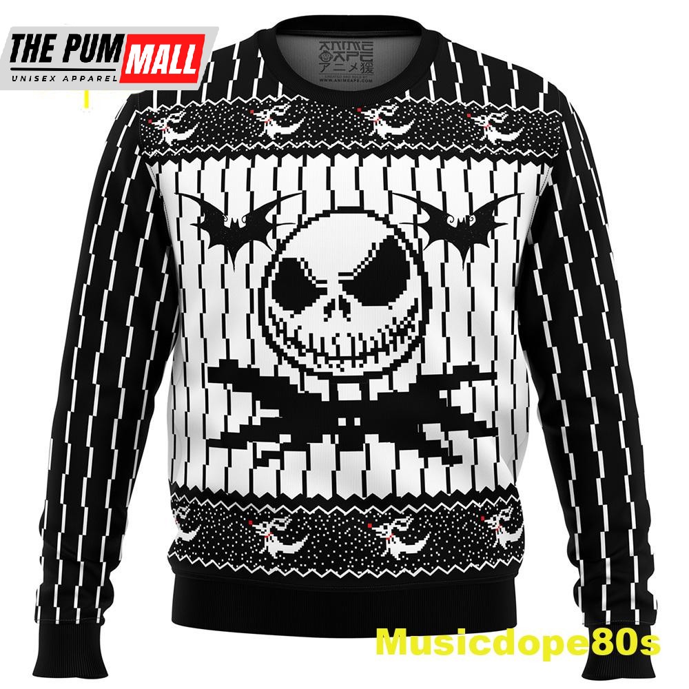 Jack Skellington The Nightmare Before Christmas Ugly Christmas Sweater