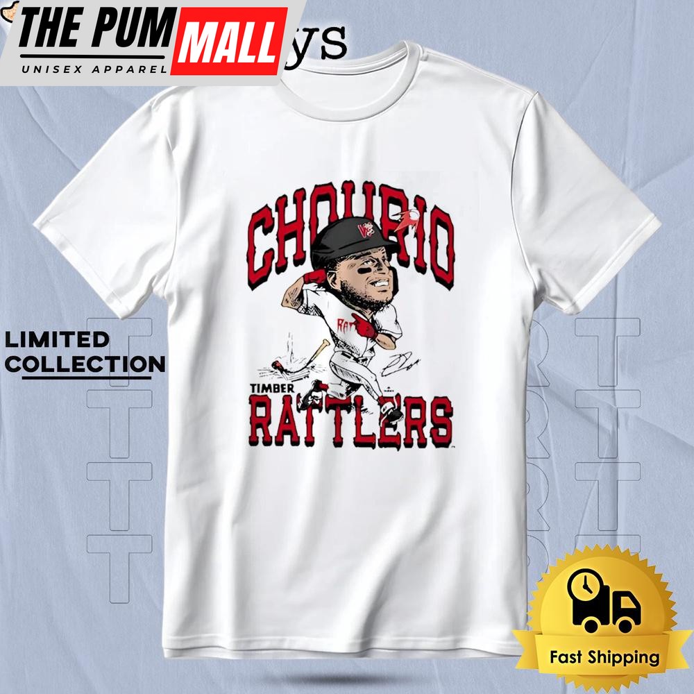 Jackson Chourio Timber Rattlers Caricature T Shirt