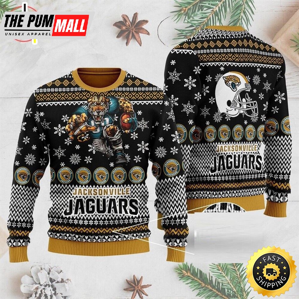 Jacksonville Jaguar Football Unisex Christmas Ugly Sweater