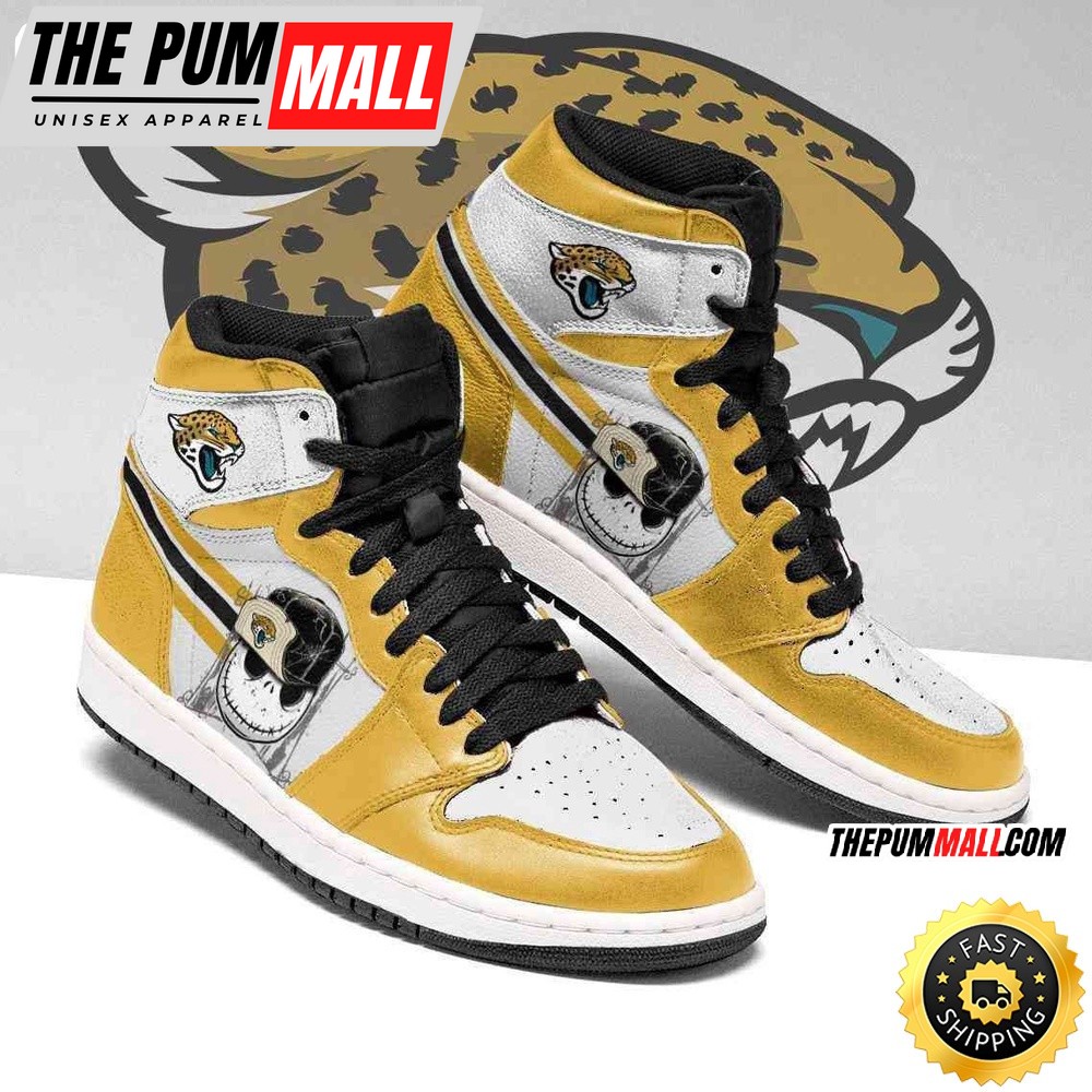 Jacksonville Jaguars Air Jd 1 Shoes Jack Skellington Printing Shoes Sneaker