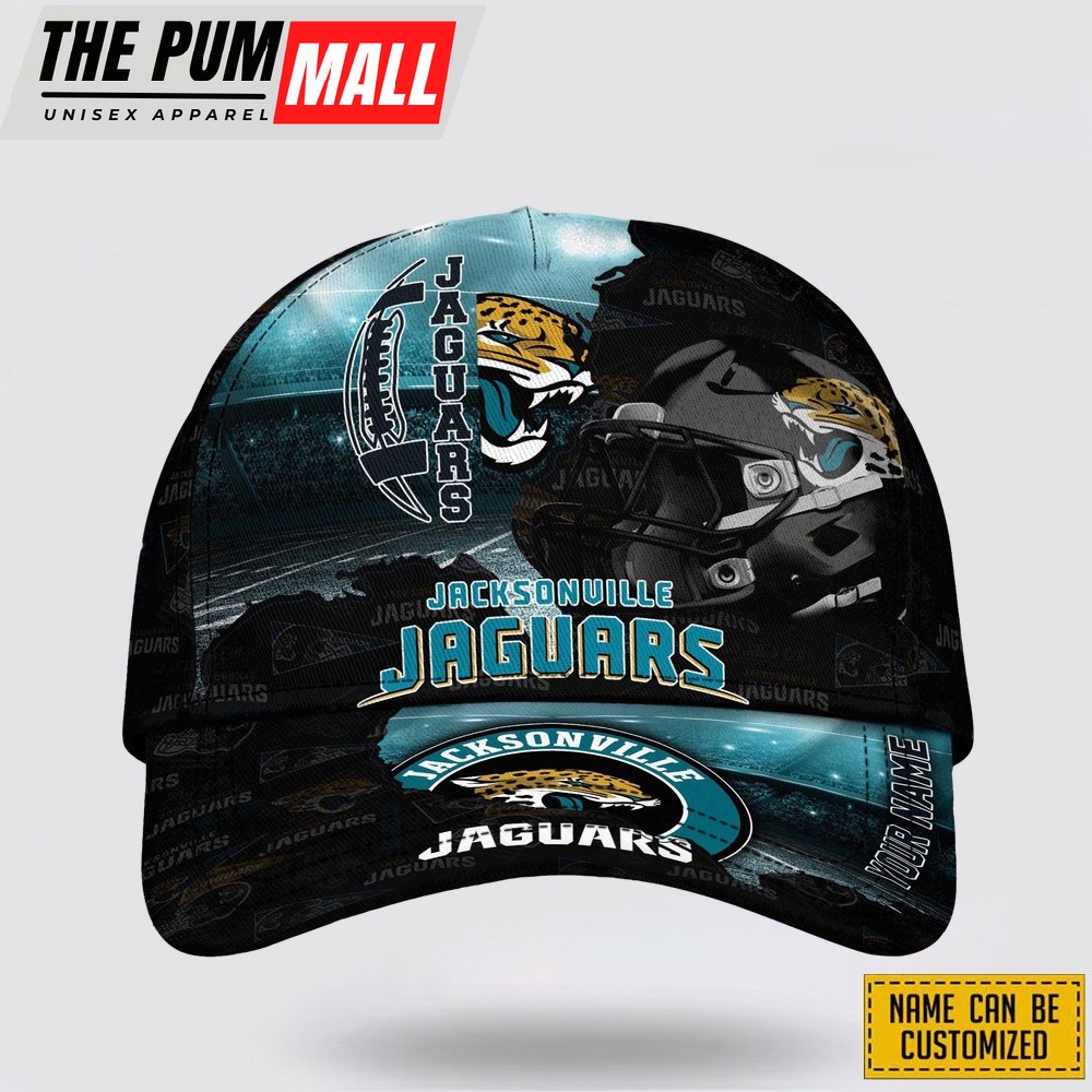 Jacksonville Jaguars All Over Printed Nfl Baseball Caps Custom Name Caps Best Gift For Fans