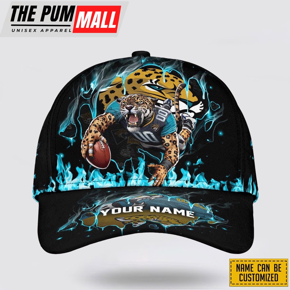 Jacksonville Jaguars All Over Printed Nfl Baseball Caps Custom Name Caps Gift For Football Fans